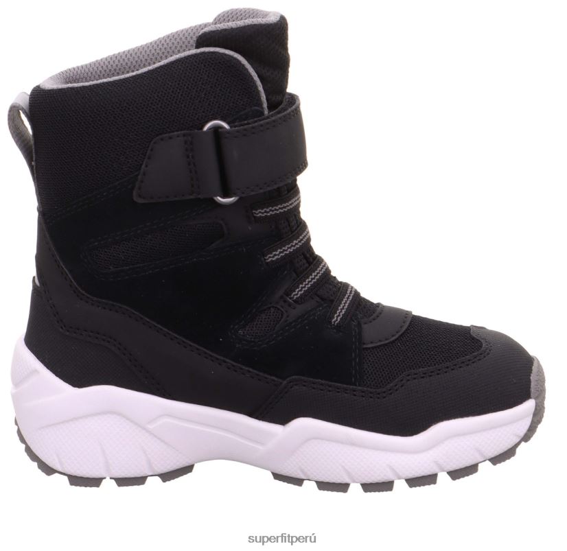 educación física Superfit niños pequeños culusuk 2.0 - bota con cierre de velcro negro/gris claro V06L24759 botas