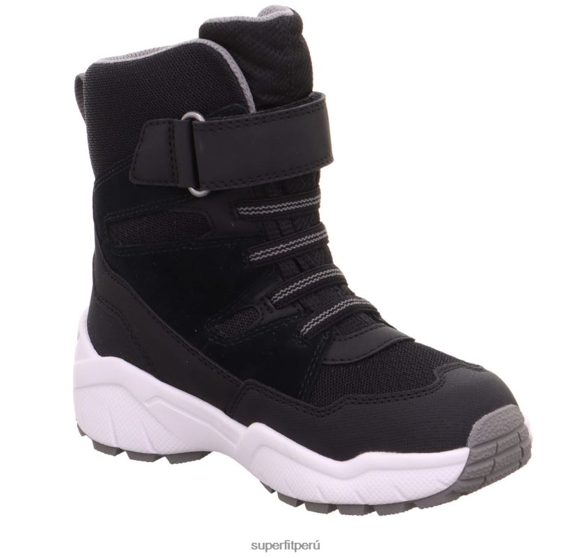 educación física Superfit niños pequeños culusuk 2.0 - bota con cierre de velcro negro/gris claro V06L24759 botas