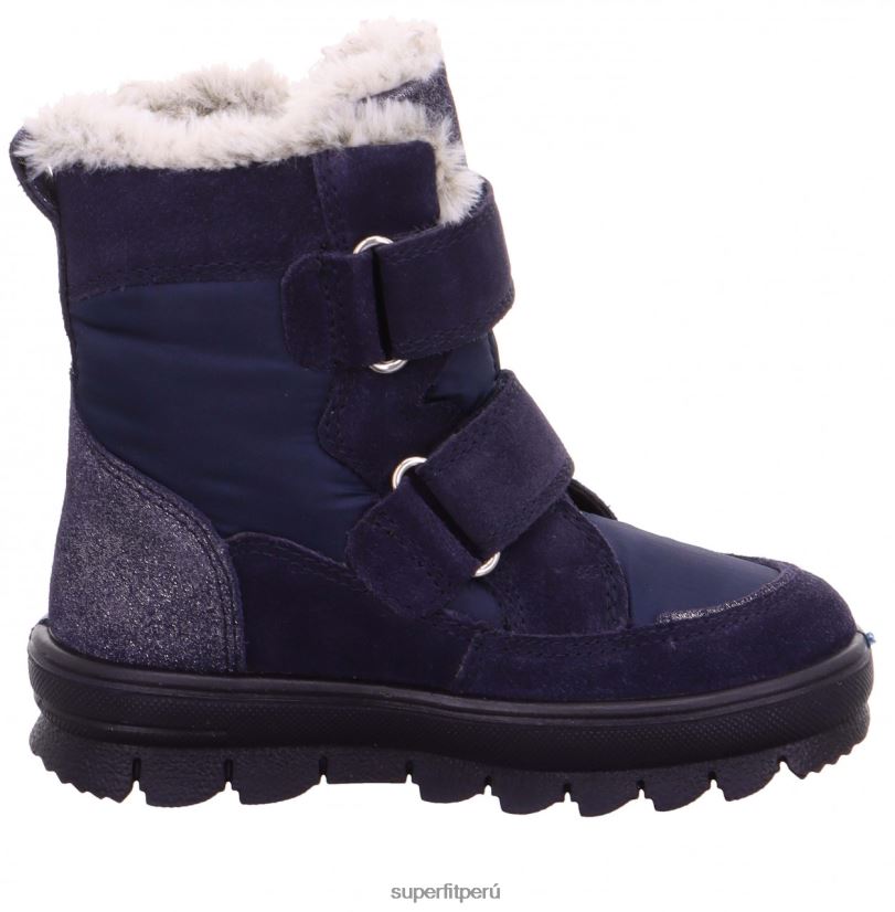 educación física Superfit niños pequeños flavia - bota con cierre de velcro azul V06L24690 botas