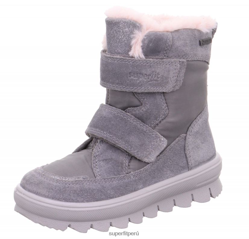 educación física Superfit niños pequeños flavia - bota con cierre de velcro gris claro V06L24694 botas