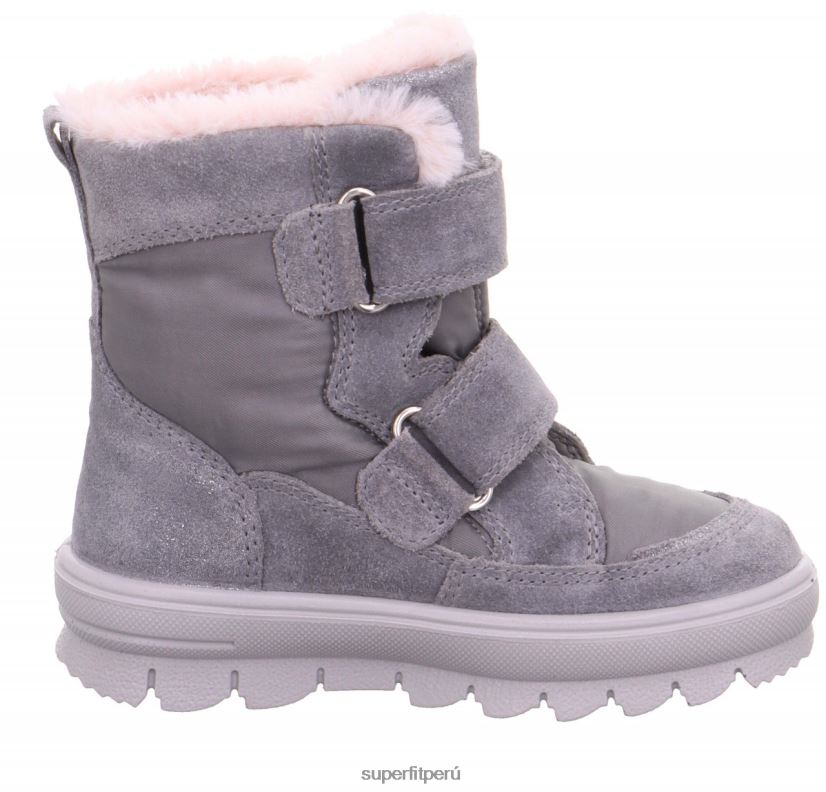 educación física Superfit niños pequeños flavia - bota con cierre de velcro gris claro V06L24694 botas