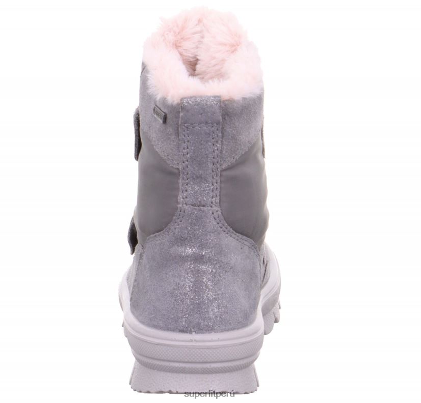 educación física Superfit niños pequeños flavia - bota con cierre de velcro gris claro V06L24694 botas