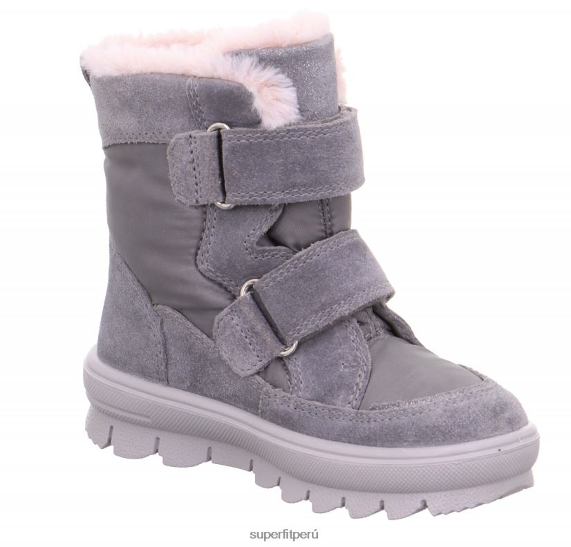 educación física Superfit niños pequeños flavia - bota con cierre de velcro gris claro V06L24694 botas