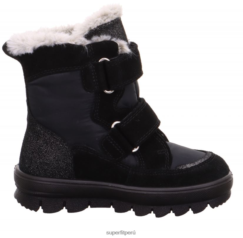 educación física Superfit niños pequeños flavia - bota con cierre de velcro negro V06L24733 botas