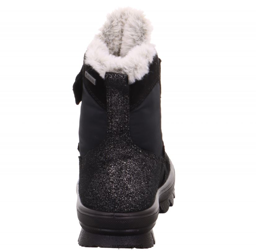 educación física Superfit niños pequeños flavia - bota con cierre de velcro negro V06L24733 botas