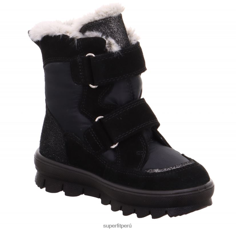 educación física Superfit niños pequeños flavia - bota con cierre de velcro negro V06L24733 botas