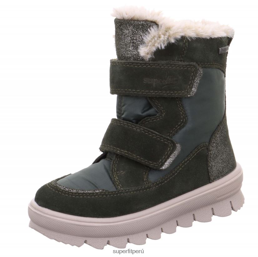 educación física Superfit niños pequeños flavia - bota con cierre de velcro verde V06L24734 botas