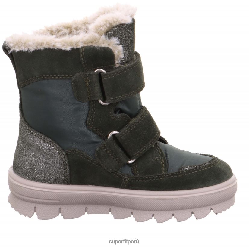 educación física Superfit niños pequeños flavia - bota con cierre de velcro verde V06L24734 botas
