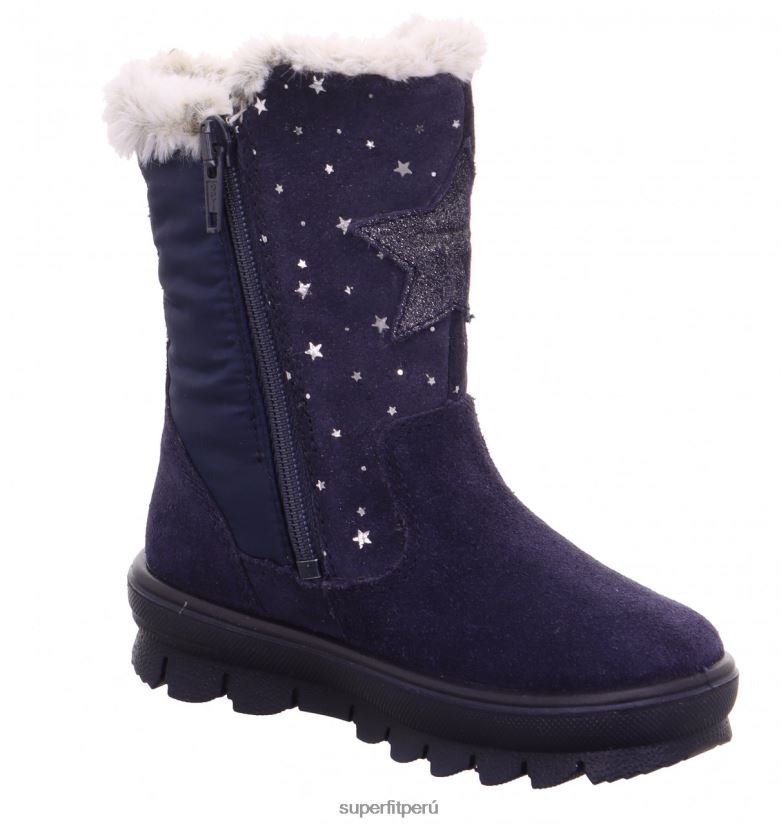 educación física Superfit niños pequeños flavia - bota con cremallera azul V06L24706 botas