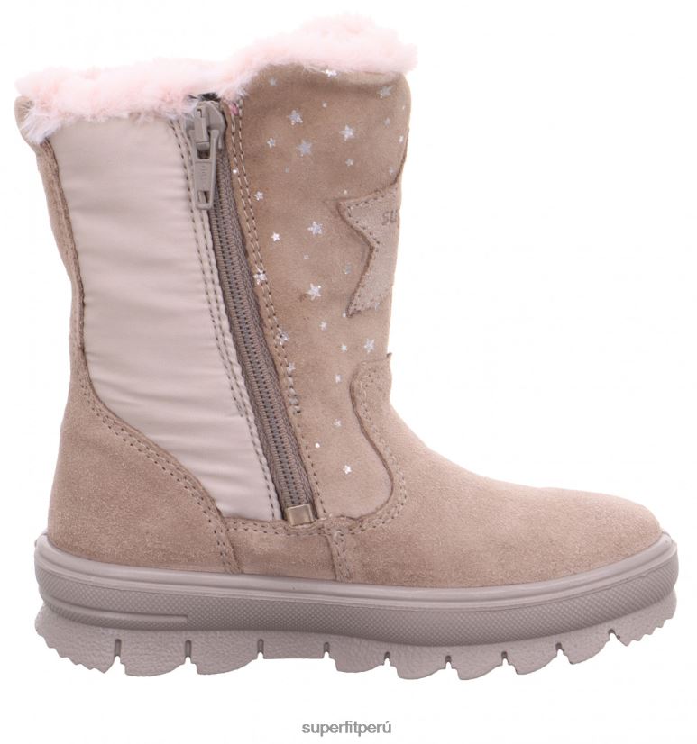 educación física Superfit niños pequeños flavia - bota con cremallera beige V06L24713 botas