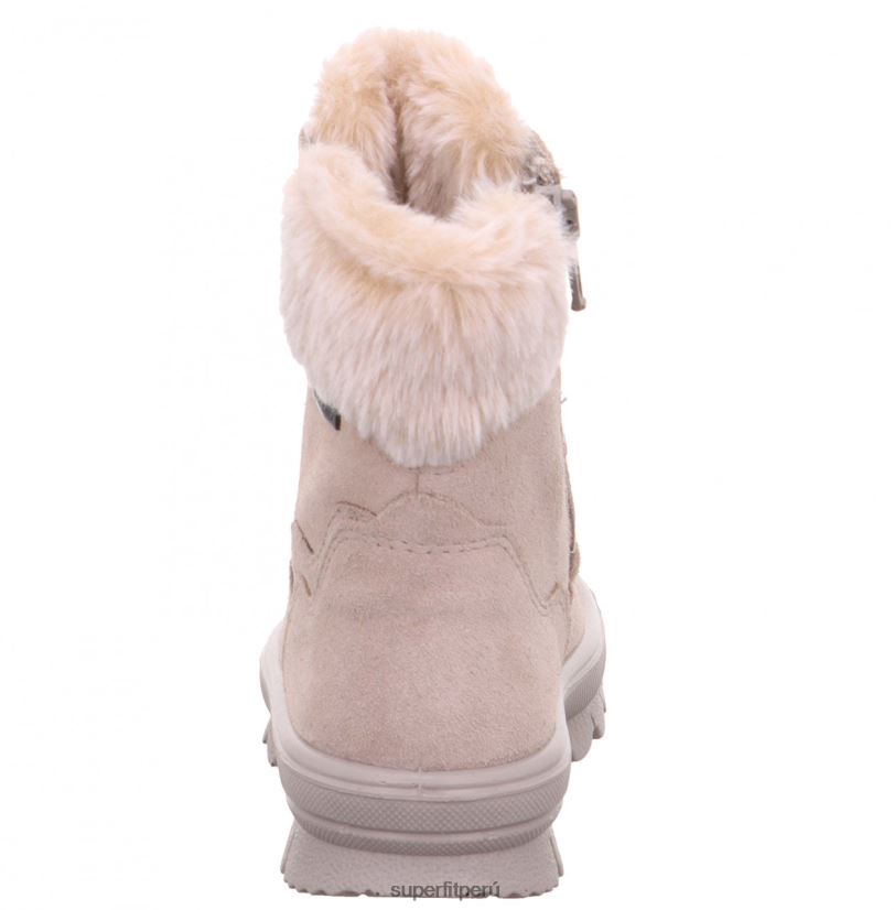 educación física Superfit niños pequeños flavia - bota con cremallera beis/morado V06L24705 botas