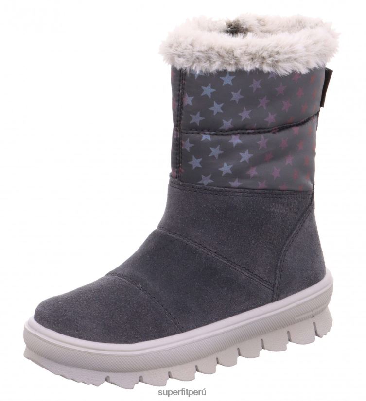 educación física Superfit niños pequeños flavia - bota con cremallera gris V06L24737 botas