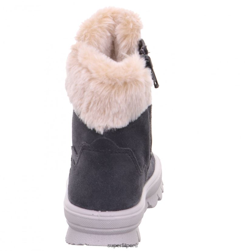 educación física Superfit niños pequeños flavia - bota con cremallera gris/rosa V06L24714 botas