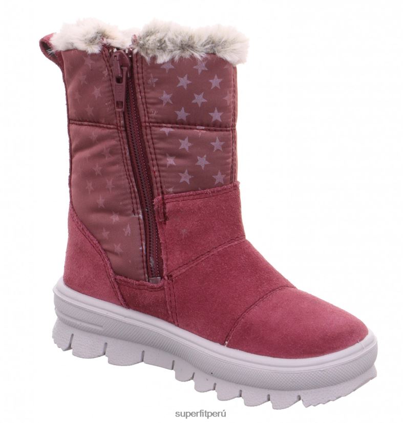 educación física Superfit niños pequeños flavia - bota con cremallera rosa V06L24692 botas