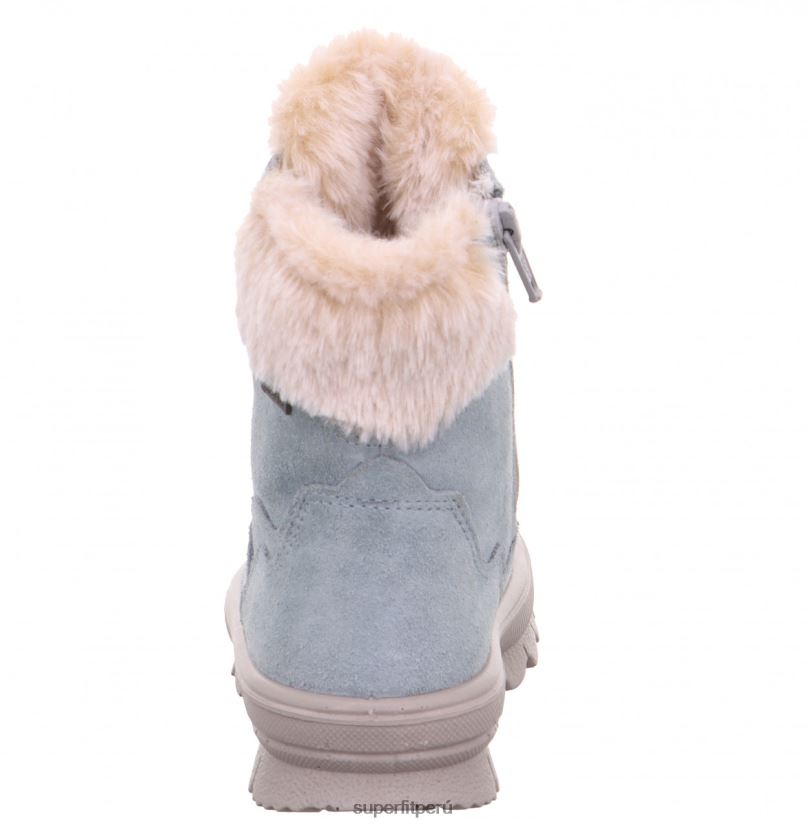 educación física Superfit niños pequeños flavia - bota con cremallera verde claro/rosa V06L24738 botas