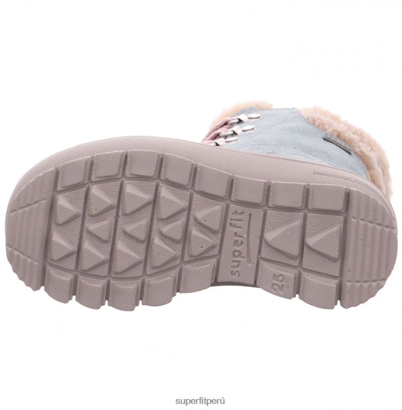 educación física Superfit niños pequeños flavia - bota con cremallera verde claro/rosa V06L24738 botas