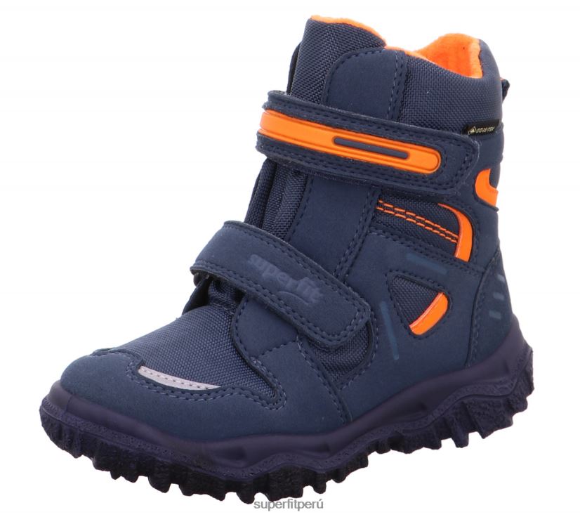 educación física Superfit niños pequeños husky - bota con cierre de velcro azul/naranja V06L24702 botas