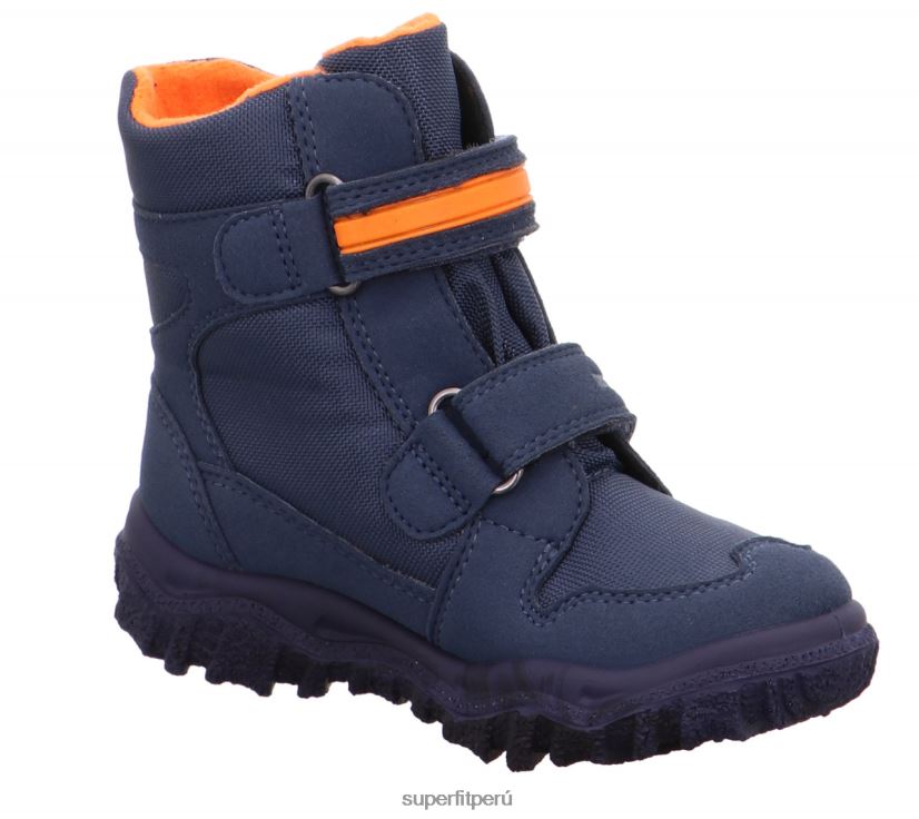educación física Superfit niños pequeños husky - bota con cierre de velcro azul/naranja V06L24702 botas