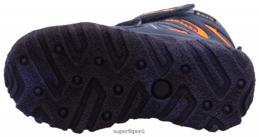 educación física Superfit niños pequeños husky - bota con cierre de velcro azul/naranja V06L24702 botas