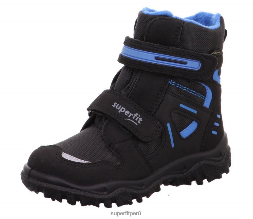 educación física Superfit niños pequeños husky - bota con cierre de velcro azul negro V06L24701 botas