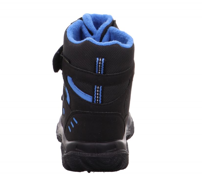 educación física Superfit niños pequeños husky - bota con cierre de velcro azul negro V06L24701 botas