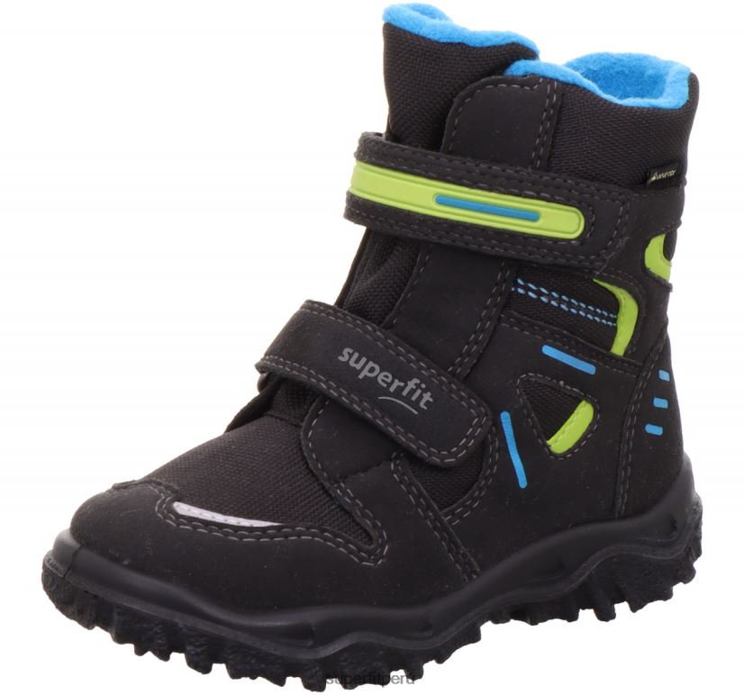 educación física Superfit niños pequeños husky - bota con cierre de velcro azul negro V06L24723 botas