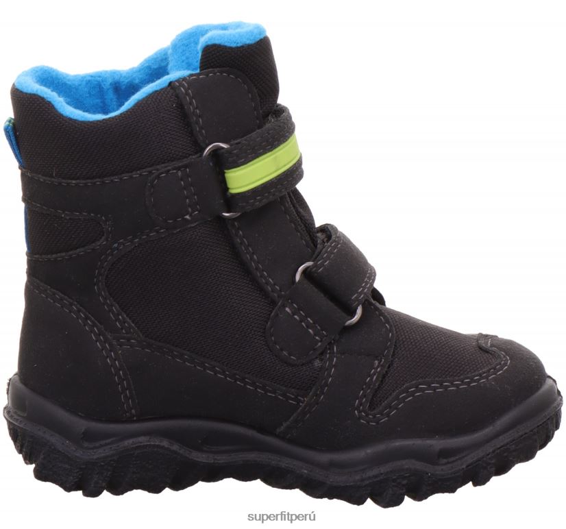 educación física Superfit niños pequeños husky - bota con cierre de velcro azul negro V06L24723 botas