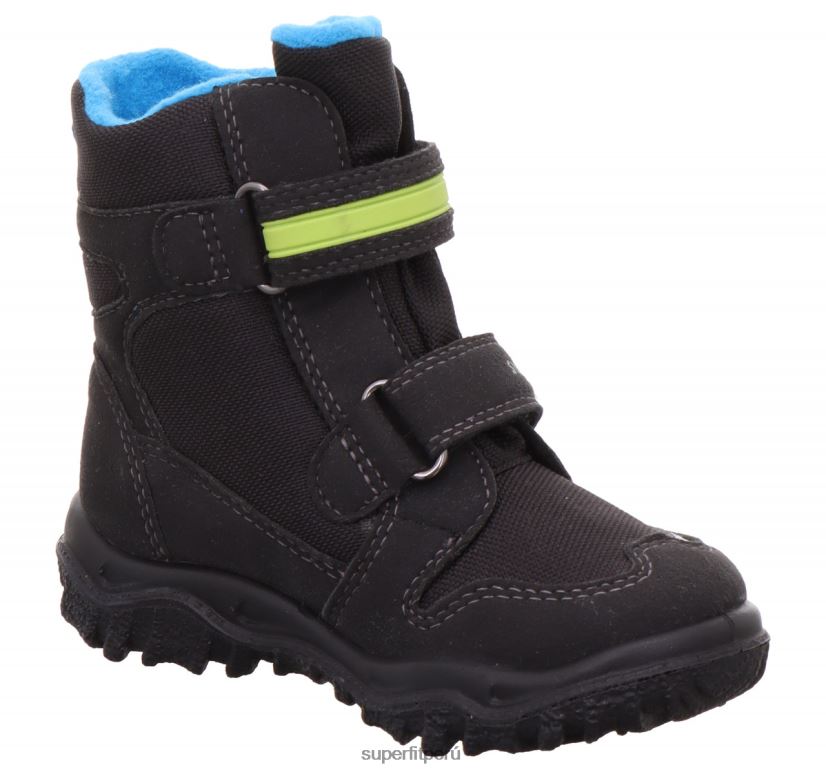 educación física Superfit niños pequeños husky - bota con cierre de velcro azul negro V06L24723 botas