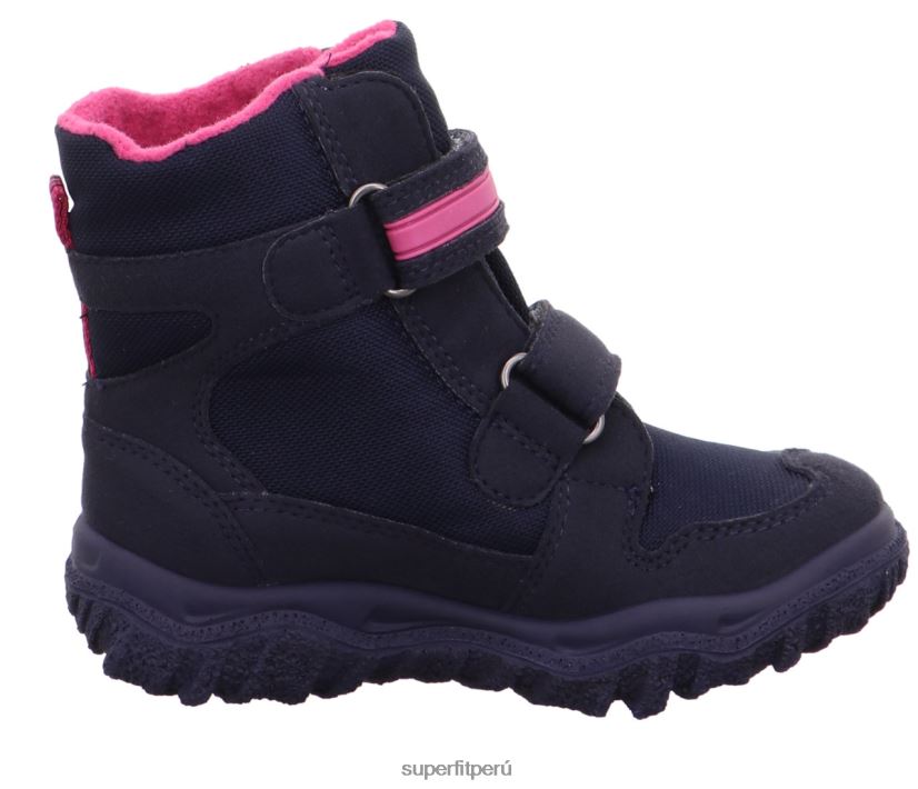 educación física Superfit niños pequeños husky - bota con cierre de velcro azul rosado V06L24722 botas
