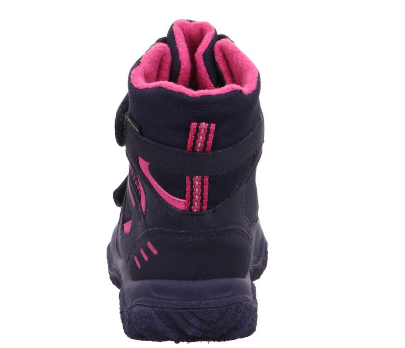 educación física Superfit niños pequeños husky - bota con cierre de velcro azul rosado V06L24722 botas