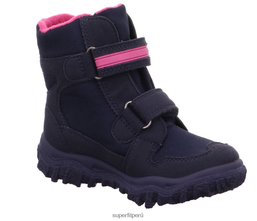 educación física Superfit niños pequeños husky - bota con cierre de velcro azul rosado V06L24722 botas