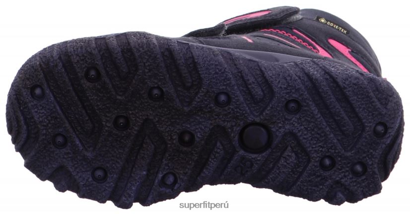 educación física Superfit niños pequeños husky - bota con cierre de velcro azul rosado V06L24722 botas
