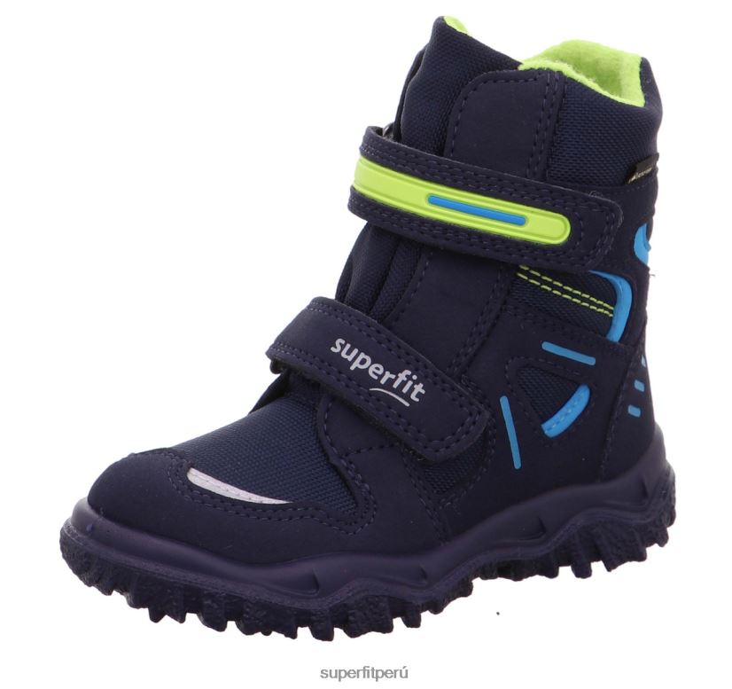educación física Superfit niños pequeños husky - bota con cierre de velcro azul verde V06L24699 botas