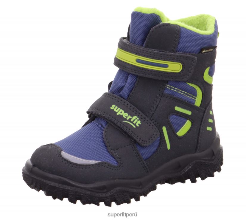 educación física Superfit niños pequeños husky - bota con cierre de velcro gris azul V06L24767 botas