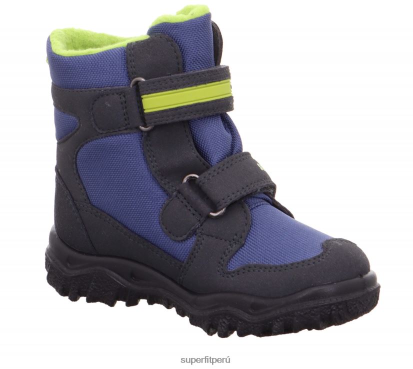 educación física Superfit niños pequeños husky - bota con cierre de velcro gris azul V06L24767 botas