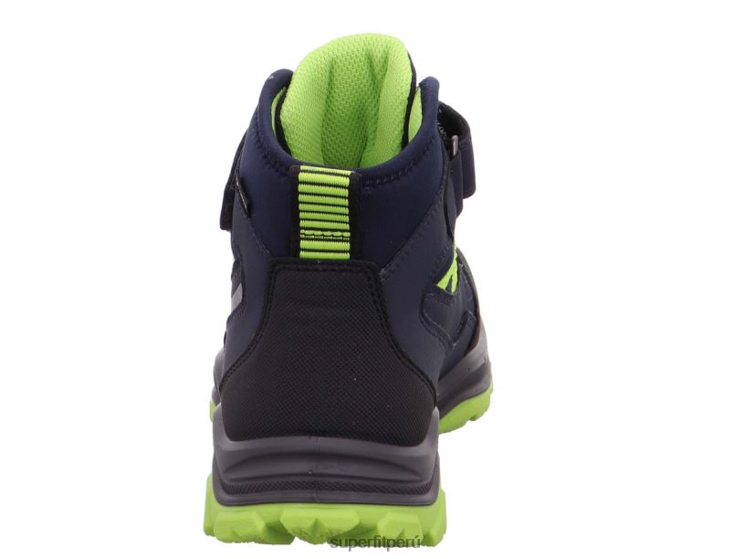 educación física Superfit niños pequeños jupiter - bota con cierre de velcro azul verde V06L24902 botas