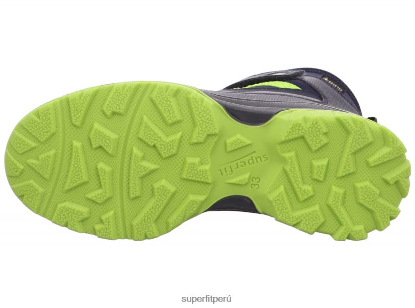 educación física Superfit niños pequeños jupiter - bota con cierre de velcro azul verde V06L24902 botas