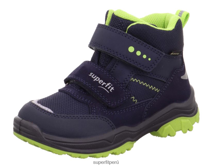 educación física Superfit niños pequeños jupiter - bota con cierre de velcro azul/verde claro V06L24768 botas