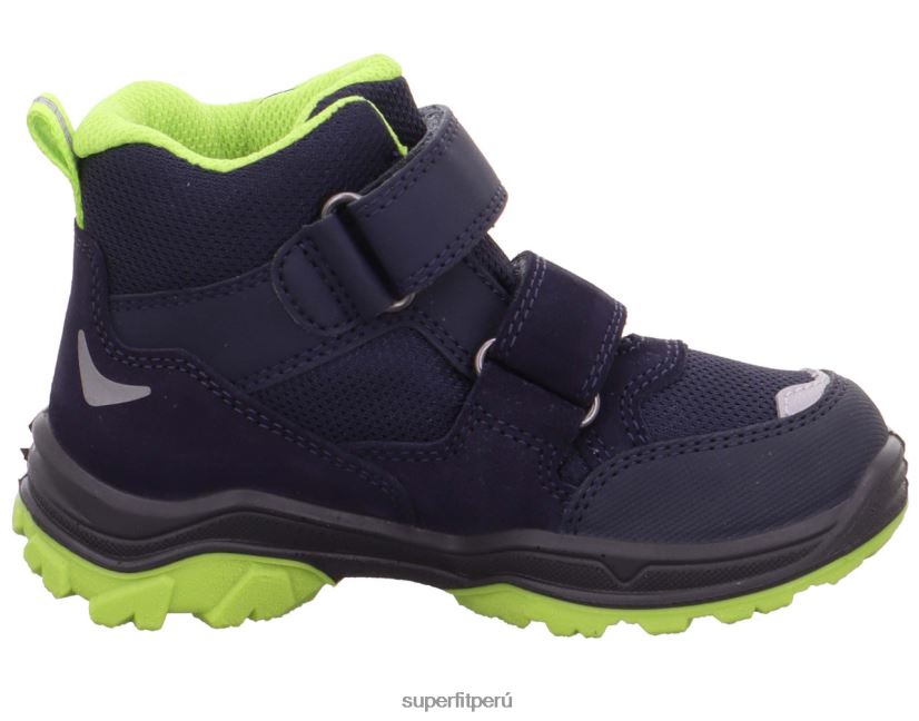 educación física Superfit niños pequeños jupiter - bota con cierre de velcro azul/verde claro V06L24768 botas
