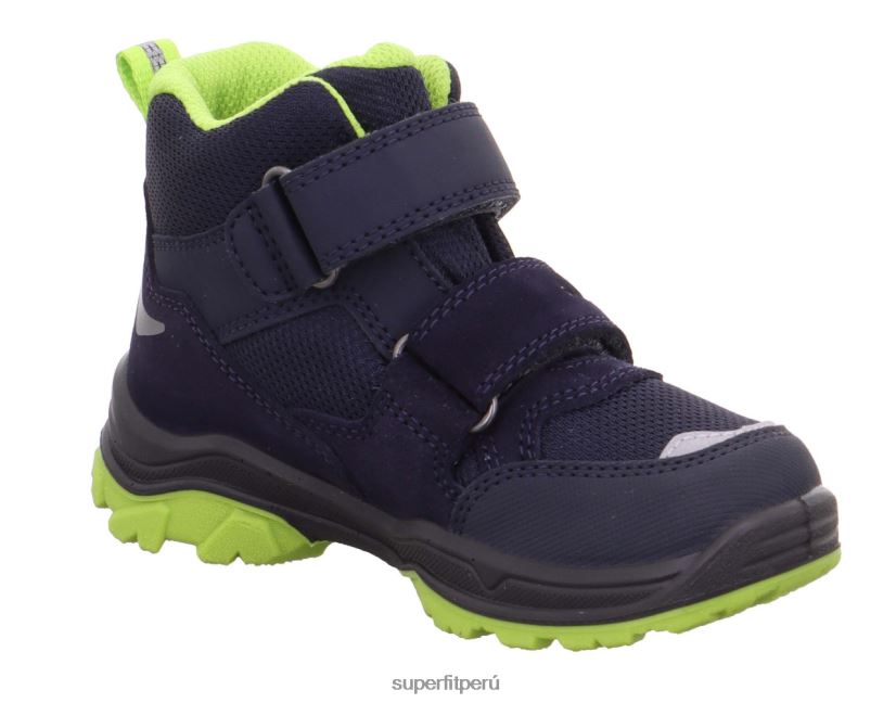 educación física Superfit niños pequeños jupiter - bota con cierre de velcro azul/verde claro V06L24768 botas