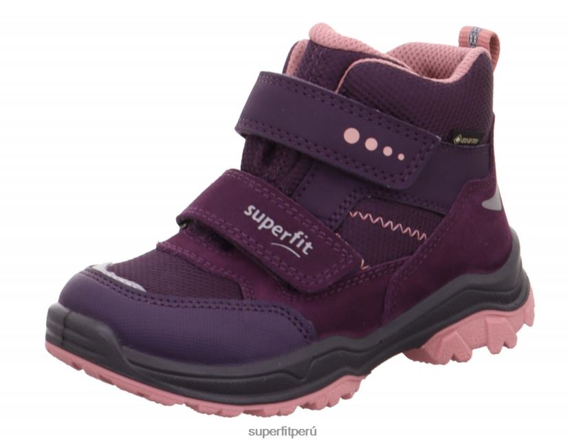 educación física Superfit niños pequeños jupiter - bota con cierre de velcro morado/rosa V06L24707 botas