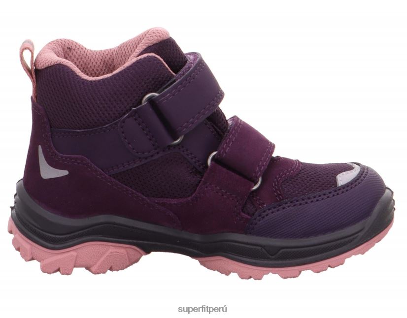 educación física Superfit niños pequeños jupiter - bota con cierre de velcro morado/rosa V06L24707 botas