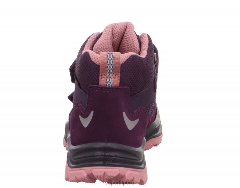 educación física Superfit niños pequeños jupiter - bota con cierre de velcro morado/rosa V06L24707 botas