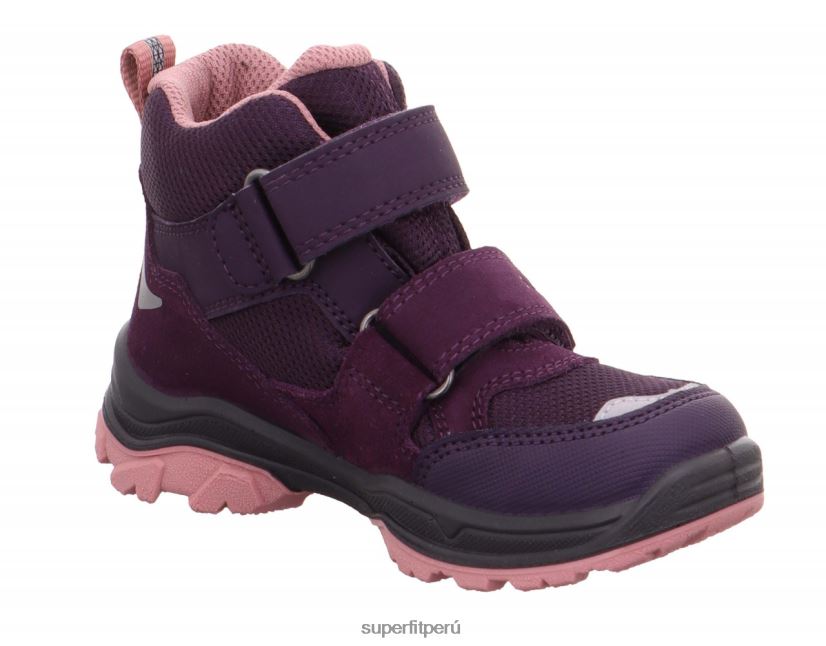 educación física Superfit niños pequeños jupiter - bota con cierre de velcro morado/rosa V06L24707 botas