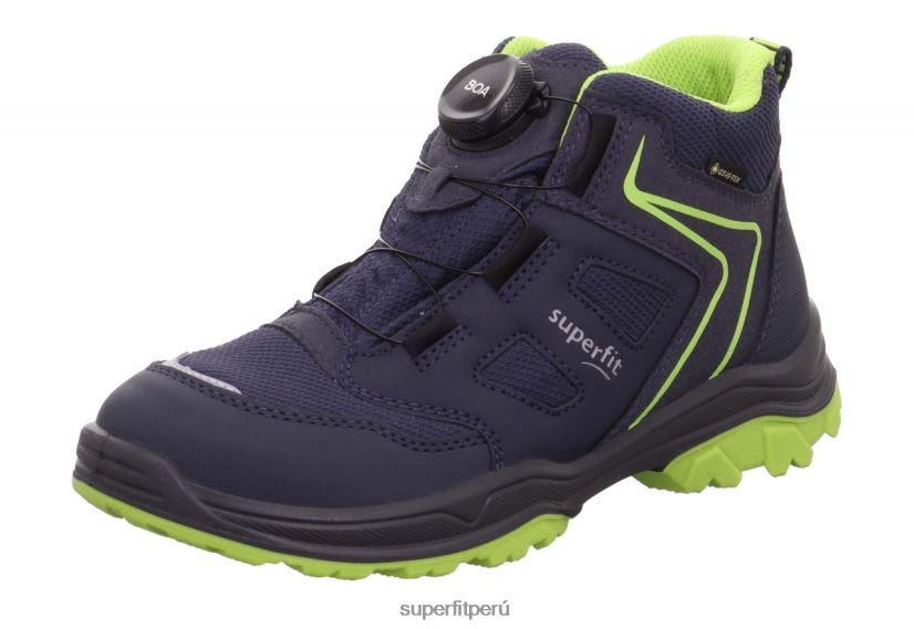 educación física Superfit niños pequeños jupiter - bota con sistema boa fit azul/verde claro V06L24907 botas