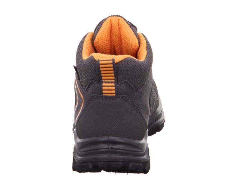 educación física Superfit niños pequeños jupiter - bota con sistema boa fit gris/naranja V06L24901 botas