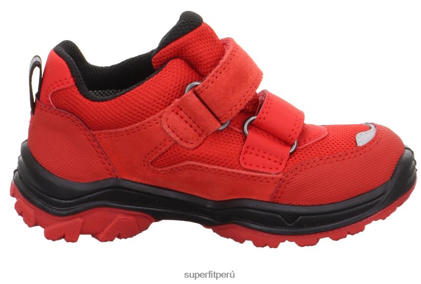 educación física Superfit niños pequeños jupiter - zapatillas bajas con cierre de velcro negro rojo V06L24726 botas