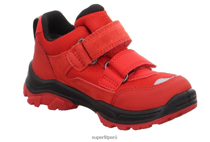 educación física Superfit niños pequeños jupiter - zapatillas bajas con cierre de velcro negro rojo V06L24726 botas