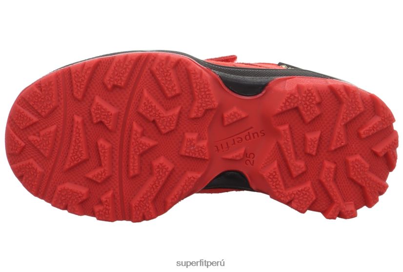 educación física Superfit niños pequeños jupiter - zapatillas bajas con cierre de velcro negro rojo V06L24726 botas