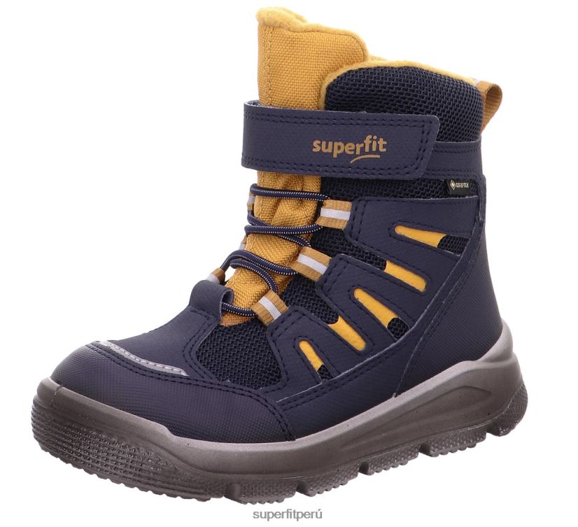 educación física Superfit niños pequeños mars - bota con cierre de velcro azul amarillo V06L24739 botas